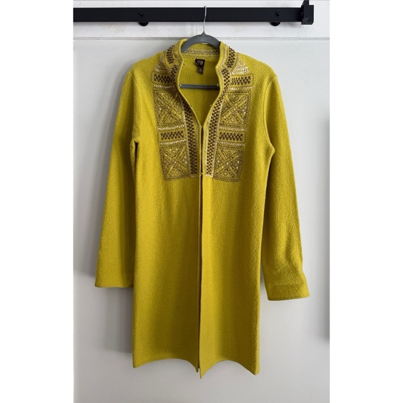 boo gemes Sweaters - Boo Gemes Embellished Wool Tunic / Cardigan